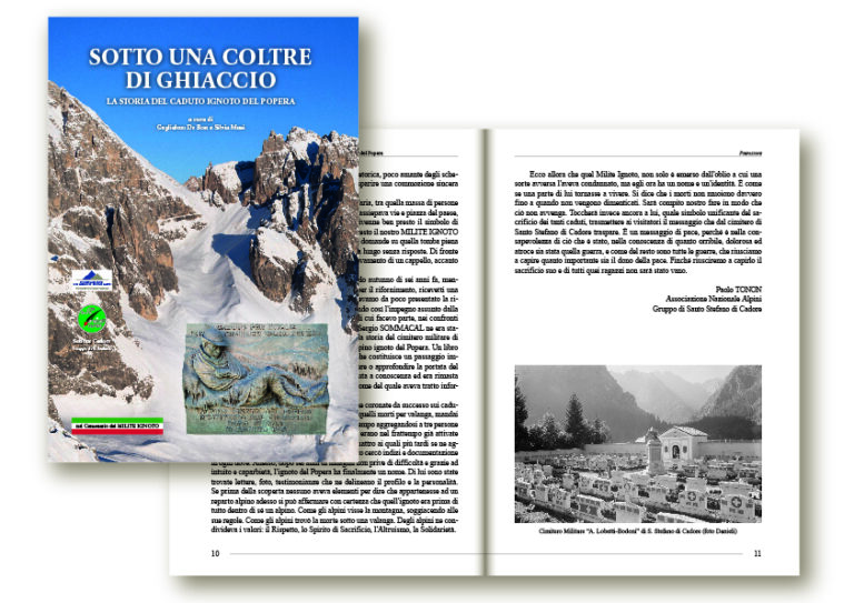 libro pubblicato da gruppo degli alpini