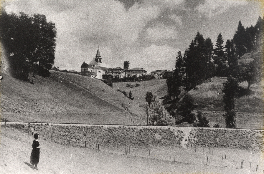 veduta di Pieve di Cadore dalla ferrovia