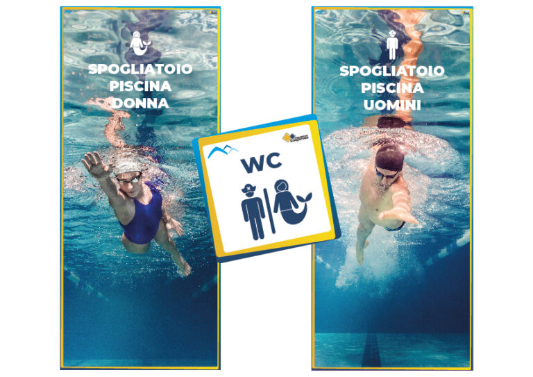 adesivi segnaletici per porte per piscina