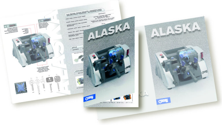 pieghevole A5 per azienda manifatturiera di chiavi