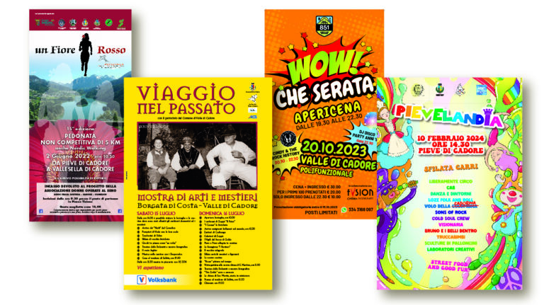 Manifesti vari per eventi in formato A3 o più grandi