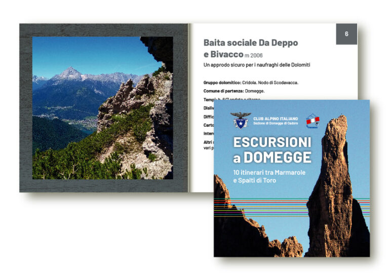 Piccolo libro tascabile di informazione per escursioni a Domegge di Cadore