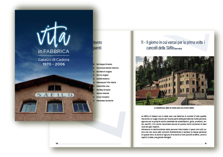 Libro storico sulla principale fabbrica di occhiali cadorina